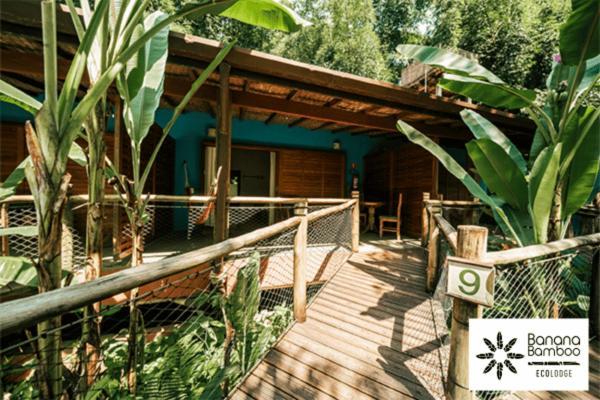 Banana Bamboo Ecolodge Ubatumirim Exterior foto